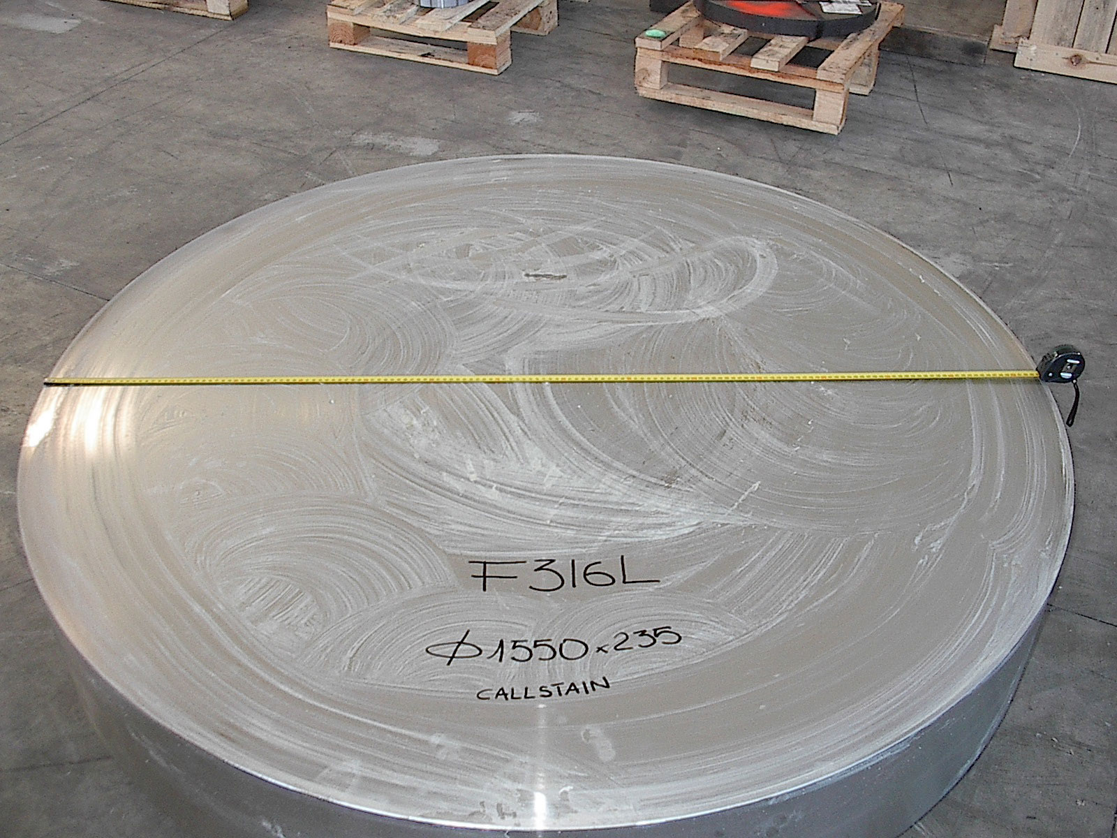235mm thick Stainless Steel Disc